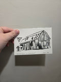 White barn in Lakeview