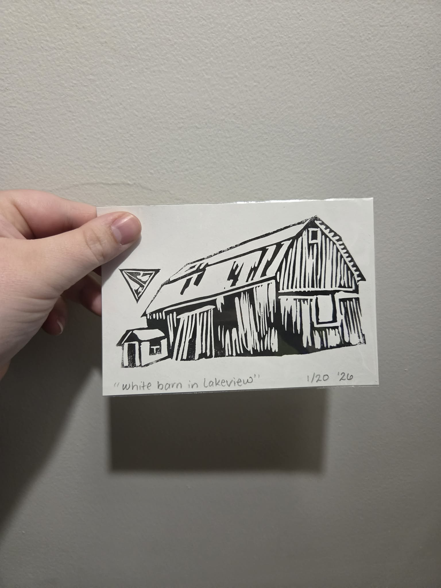 White barn in Lakeview
