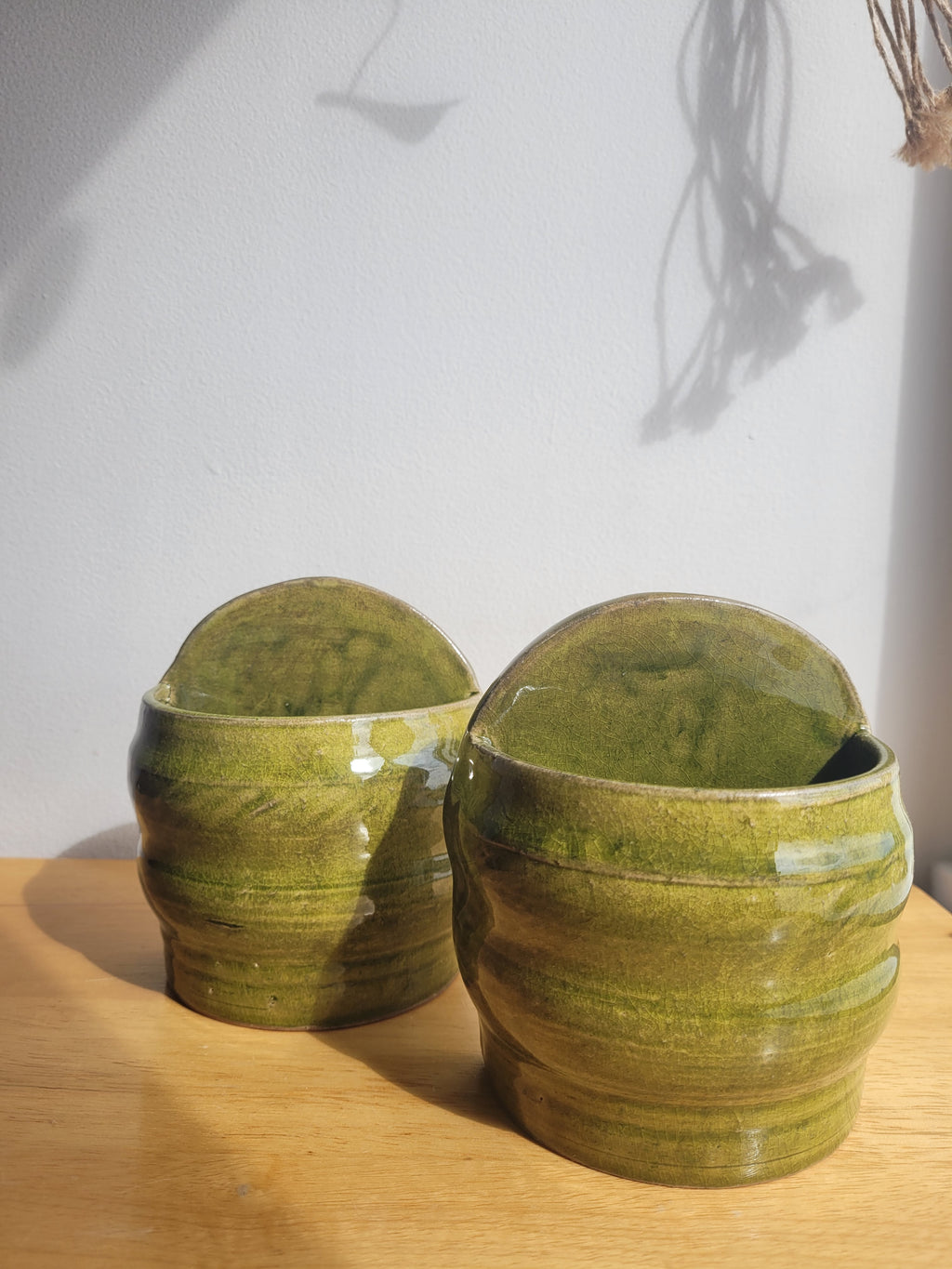 Bookend Plant Pot Set - Green