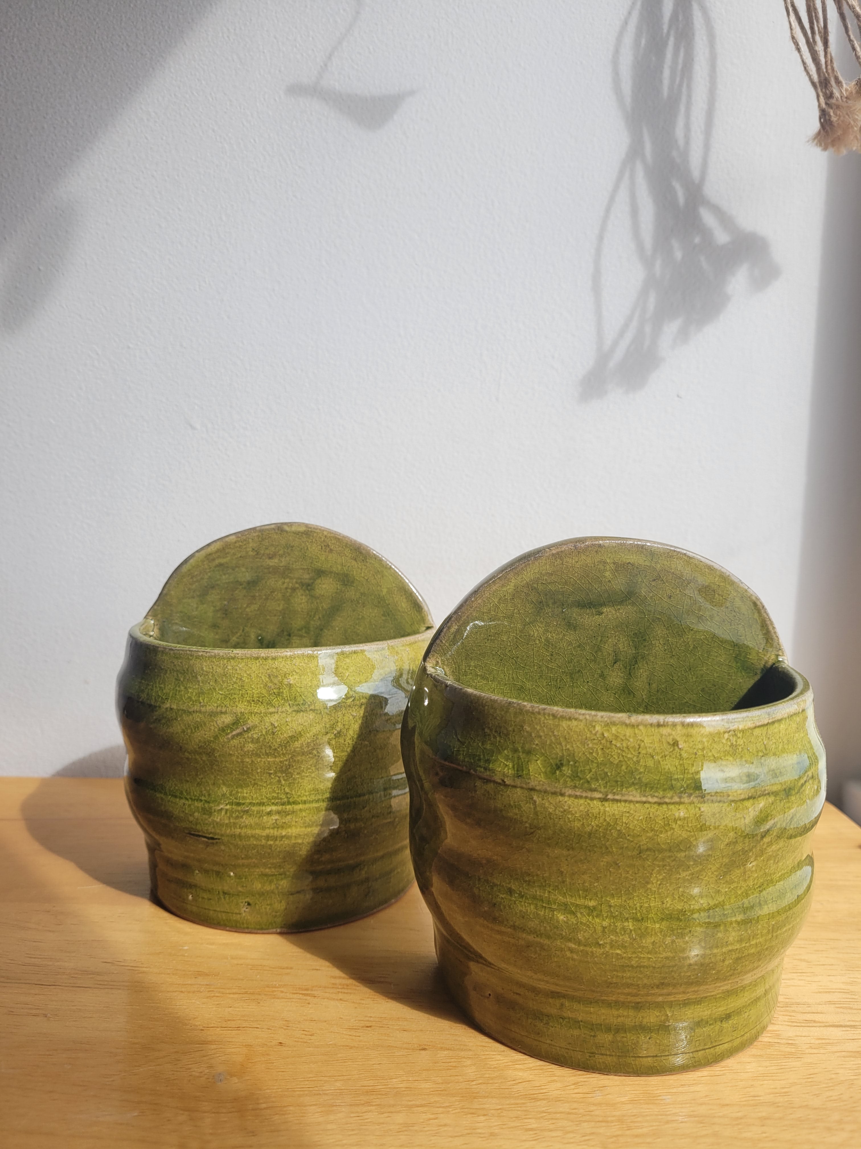 Bookend Plant Pot Set - Green