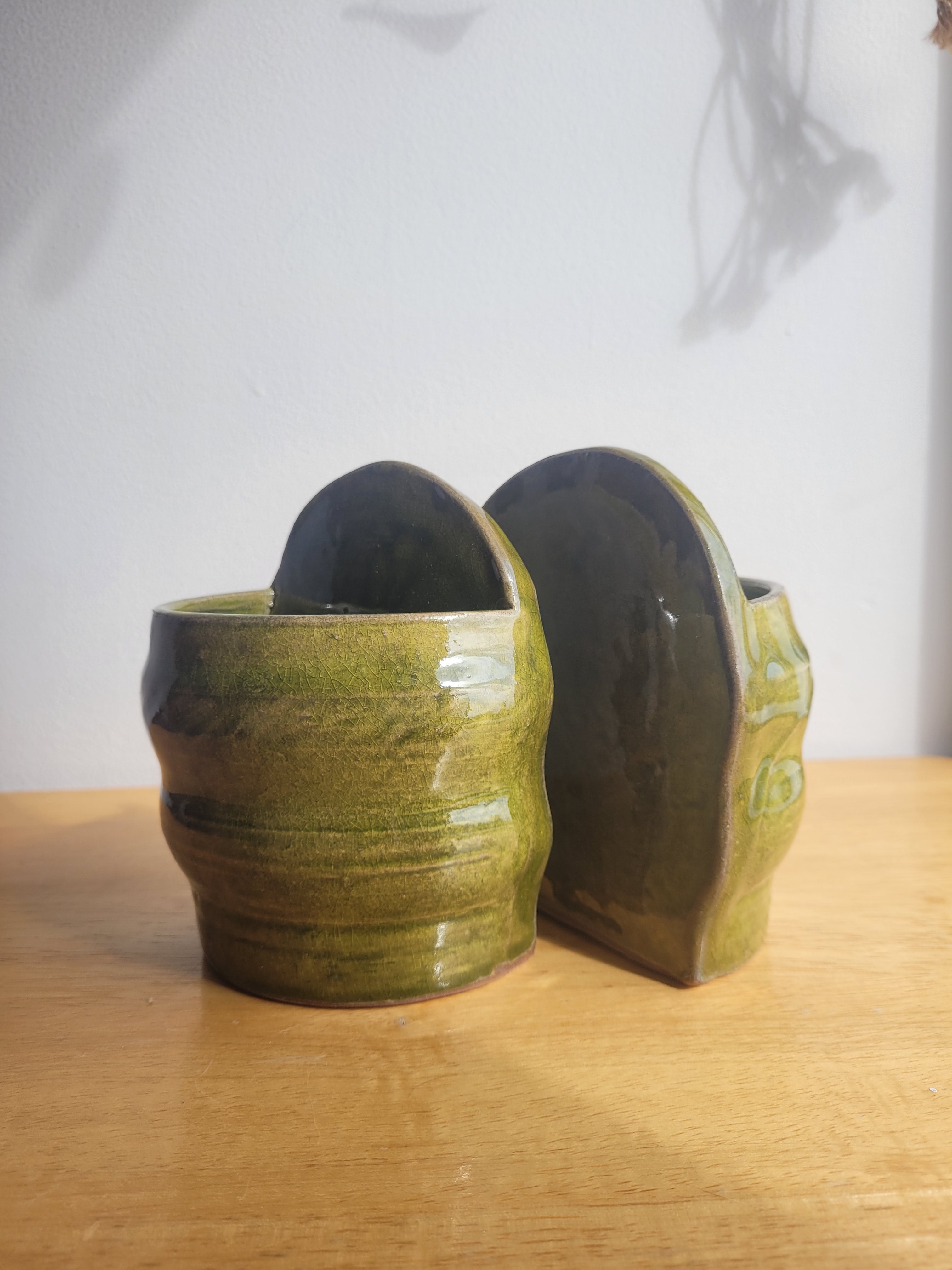 Bookend Plant Pot Set - Green